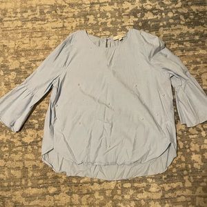 Loft Top with Pearls/Bell Sleeves